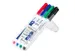 Viltstift Staedtler 301 whiteboard pen rond 1mm 4 stuks assorti