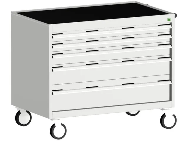 ladekast HxBxD 880x1050x650mm 5laden romp RAL7035 front RAL7035