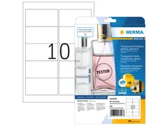 HERMA 8018 Transparant folie-etiket Glanzend A4 96x50,8mm 250 stuks