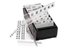 Indextabs Djois 10x150mm zelfklevend aanpasbaar permanent wit 5 stuks