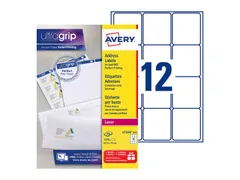 Adresetiket Avery QuickPeel L7164-100 63.5x72mm Wit 1200 stuks