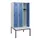locker met bank,HxBxD 1950x900x815mm,3vak,vak B 300mm,draaigrendel
