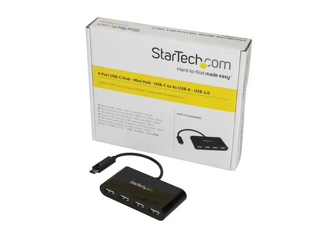 4-Poorts Usb-c Hub Mini Hub Usb-c Naar 4x Usb-a