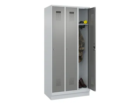 locker,HxBxD 1950x900x500mm,3vak,vak B 300mm,cil.-slot,sokkel