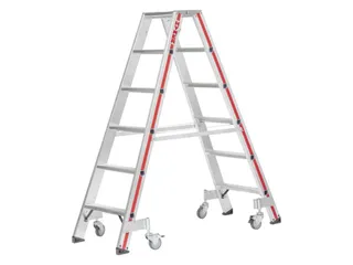 verrijdbare boktrap,beide zijden,2x3treden,Stand H 0,22m,balk L 0,77m - 2