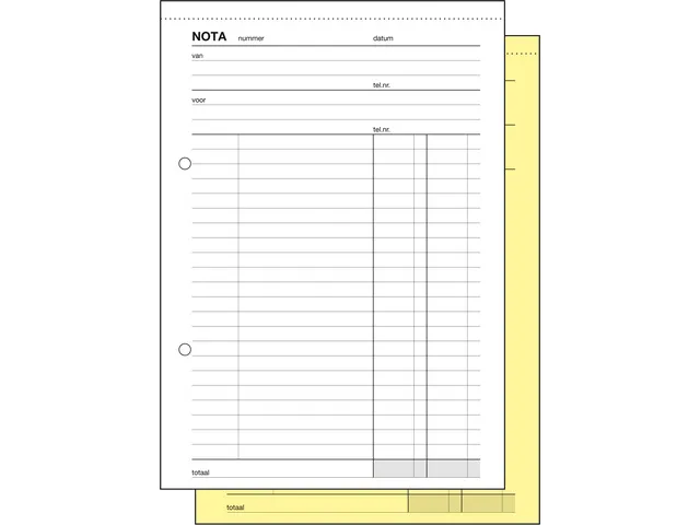 Carnet de reçus Sigel Expres autocopiant A5 2x50 feuilles