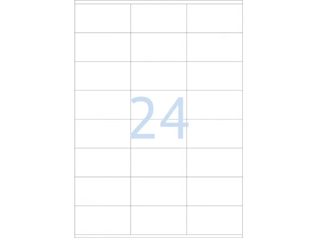 Etiketten universele labels A4 permanent 70x36mm Wit 2400 stuks