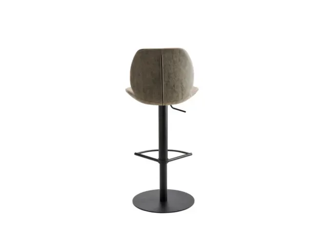 tabouret de bar,assise H 525-775mm,assise tissu sable chiné