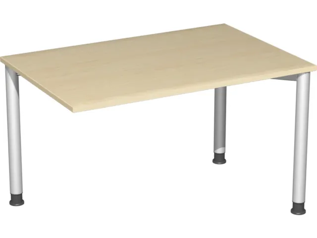 koppelelement voor bureau,HxBxD 680-800x1200x800mm,blad esdoorn,hoekig