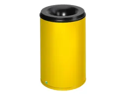 prullenmand zelfblussend 110 liter HxØ 750x465mm kop zwart geel