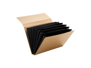 Sorteermap Multo Kraft Line A4 7 vaks bruin karton - 1