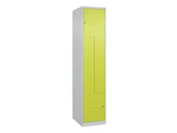 Z-garderobekast,HxBxD 1850x400x500mm,vak B 200/400mm,cil.-slot