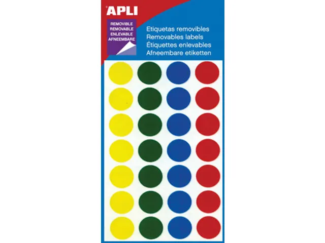 Apli Verwijderbare Etiketten Cirkel Ø15mm (b x h), 112 Stuks