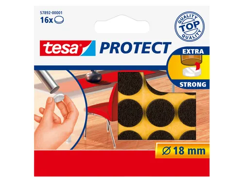 Beschermvilt Tesa antikras 57892 18mm rond bruin