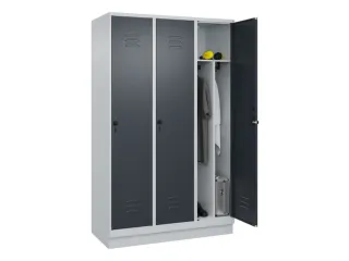 locker voor scheiding van kleding,HxBxD 1950x1200x500mm,3vak - 3