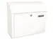 muurbrievenbus,staal,wit,HxBxD 330x384x170mm,inworp/uitname voor