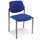 Bezoekersstoel,4Voeten Ronde Buis Zwart,Zitting Stof Blauw