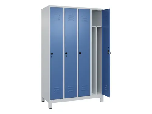 locker voor scheiding van kleding,HxBxD 1950x1200x500mm,4vak