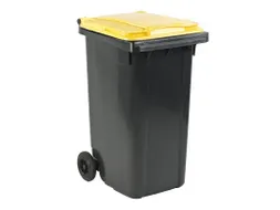Mini-container 240 Liter Grijs Geel