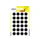 Etiket Avery 15 mm rond blister 168 st zwart