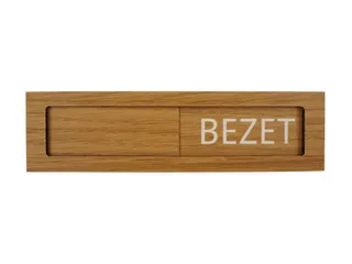 Premium Schuifbord Houtlook Vrij Bezet 150x40mm - 3