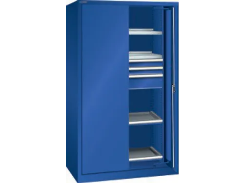 zwaarlastkast met zwenkdeuren,HxBxD 1950x1146x690mm,lak RAL5005