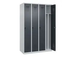 locker voor scheiding van kleding,HxBxD 1850x1200x500mm,4vak