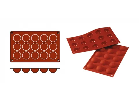 Silikomart Siliconen 1/3 GN Bakmat SILICON FLEX Semisfera SF005