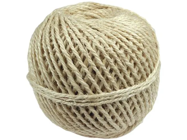 Sisalkoord touw uit 3 draden, bol van 500 g, +/- 75 m