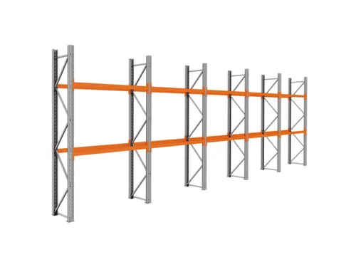 palletstelling,basis+4xaanbouw,HxBxD 3360x9725x750mm,vakl. 3000kg