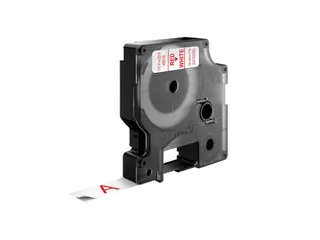 Labeltape Dymo LabelManager D1 polyester 12mm rood op wit - 6