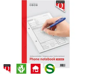 Telefoonnotitieblok Quantore 100vel 60 Gram - 2