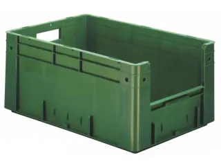 Euronorm Stapelkrat Groen 270x600x400mm 50l Gesloten Grijpopening - 1
