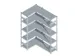 Rayonnage D'angle Hxlxp 2000X1060/1415X435Mm Charge Maxi/élément 900