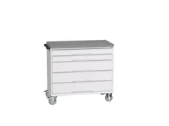 gereedschapswagen 980x1050x600mm linoleum 5 laden RAL7035+RAL7035