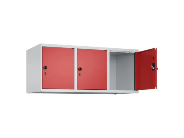 opzetkast,v. locker,3vak.,vak B 400mm,HxBxD 500x1200x500mm