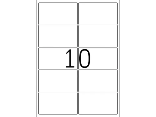 HERMA 10316 Verwijderbare Adresetiket A4 99,1x57mm Wit 1000 stuks