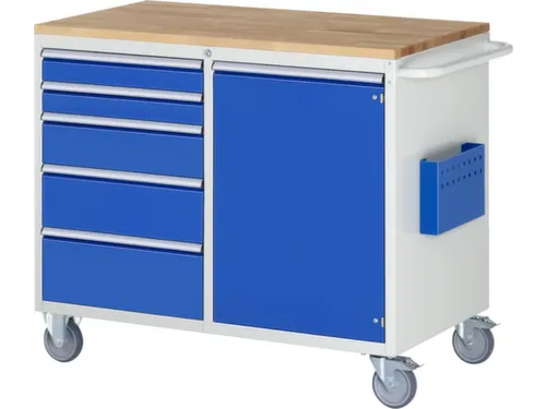 gereedschapswagen,HxBxD 975x1145x650mm,beukblad,draagverm. 450kg