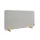 Elements Bureauscherm akoestisch 60x120cm Licht Grijs Houders