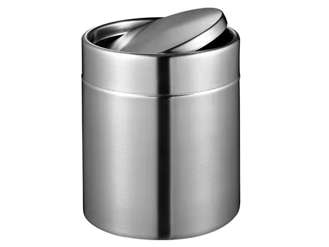 Afvalbak EKO Fandy tafelmodel met swingdeksel 1,5 liter rvs