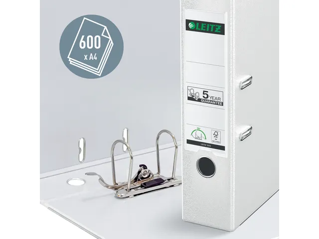 Ordner Leitz 1010 A4 80mm Pp Wit