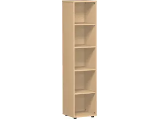 kantoorstelling,HxBxD 1810x400x400mm,4xhouten vloer,5ordnerhoogtes - 1