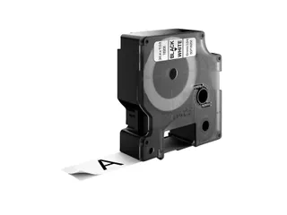 Labeltape Dymo 16954 D1 S718050 19mmx3.5m nylon zwart op wit - 4