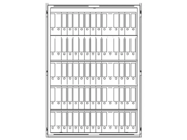 Stalen Kantoorkast 1867x1334mm S2 Lfs 30 P Kleur Ral 7024