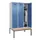 locker met bank,HxBxD 2120x1200x815mm,3vak,vak B 400mm,draaigrendel