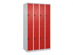 dubbeldekse locker,HxBxD 1850x1000x500mm,4x2vak.,vak B 250mm
