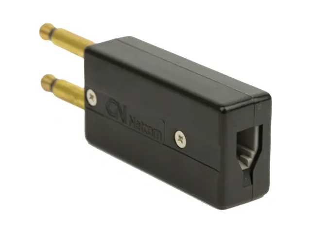 2 prong to RJ9 modular conversion plug