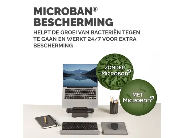 Polssteun Fellowes Breyta compact grijs 6x32cm