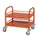 Serveerwagen,Draagverm. 80Kg,2Etage(S),Staaletage,Oranje