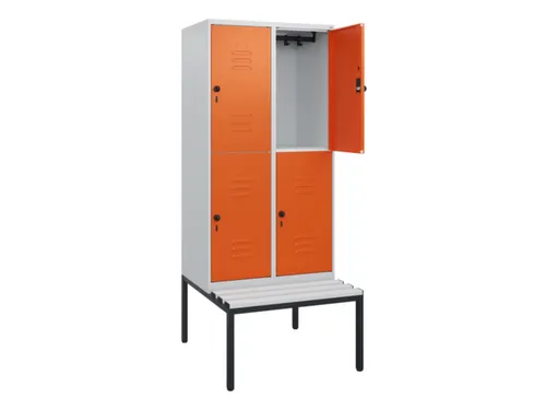 Dubbeldekse dekenkist,HxBxD 1950x800x815mm,2x2vak.,vak B 400mm